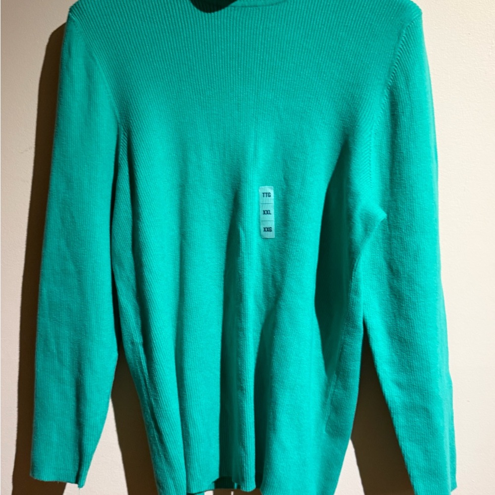 Old Navy Beautiful Emland Green Relaxed Turtle Neck Plus-Size Sweater